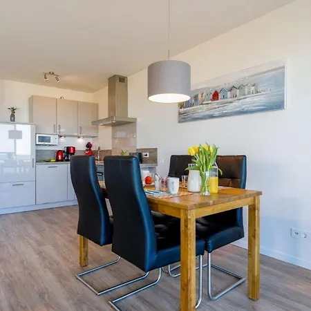 Duenenpark-heiligenhafen-haus-meerduene-wohnung-9-meerlounge 아파트 *